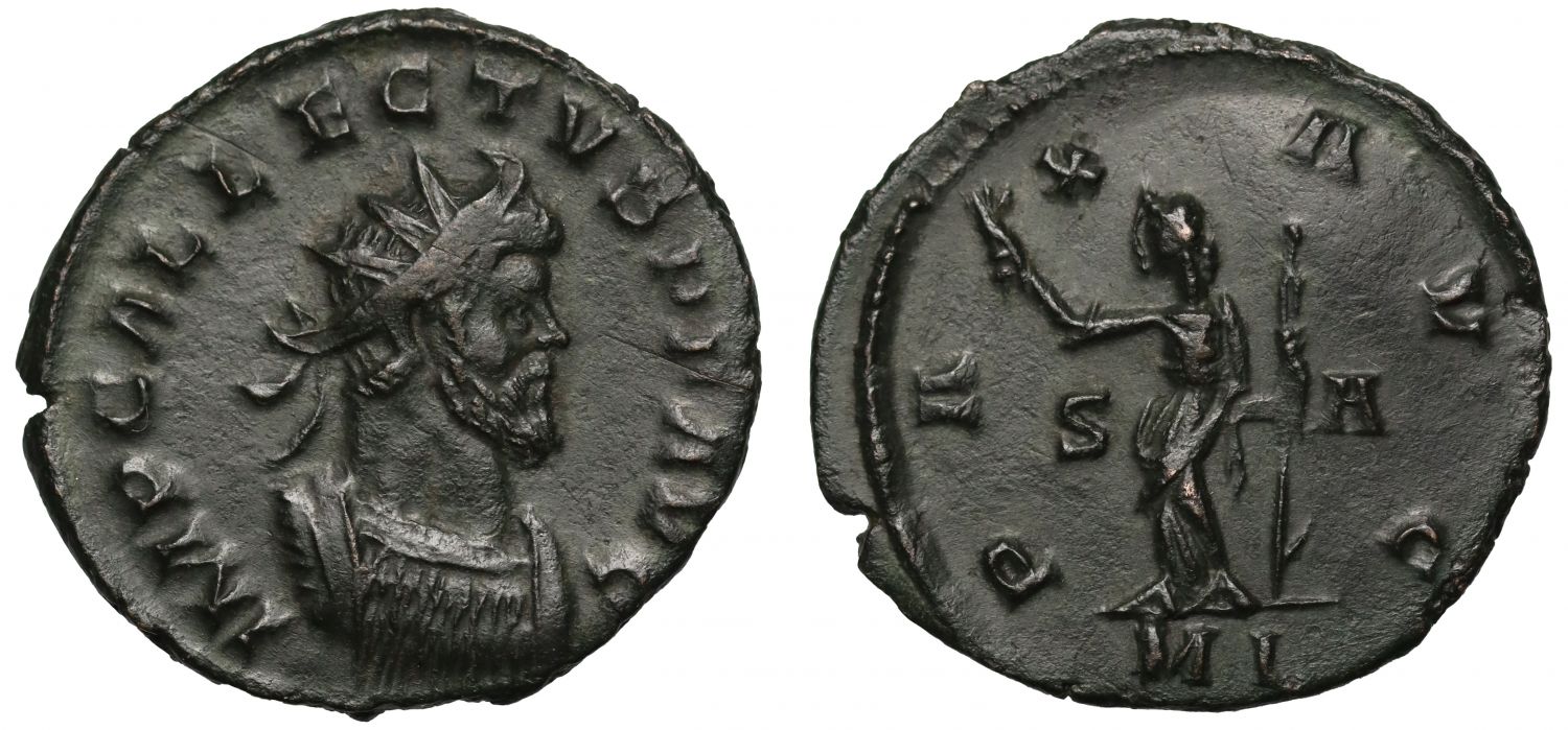 Romano-British Interest, Allectus, AE Antoninianus, Pax.