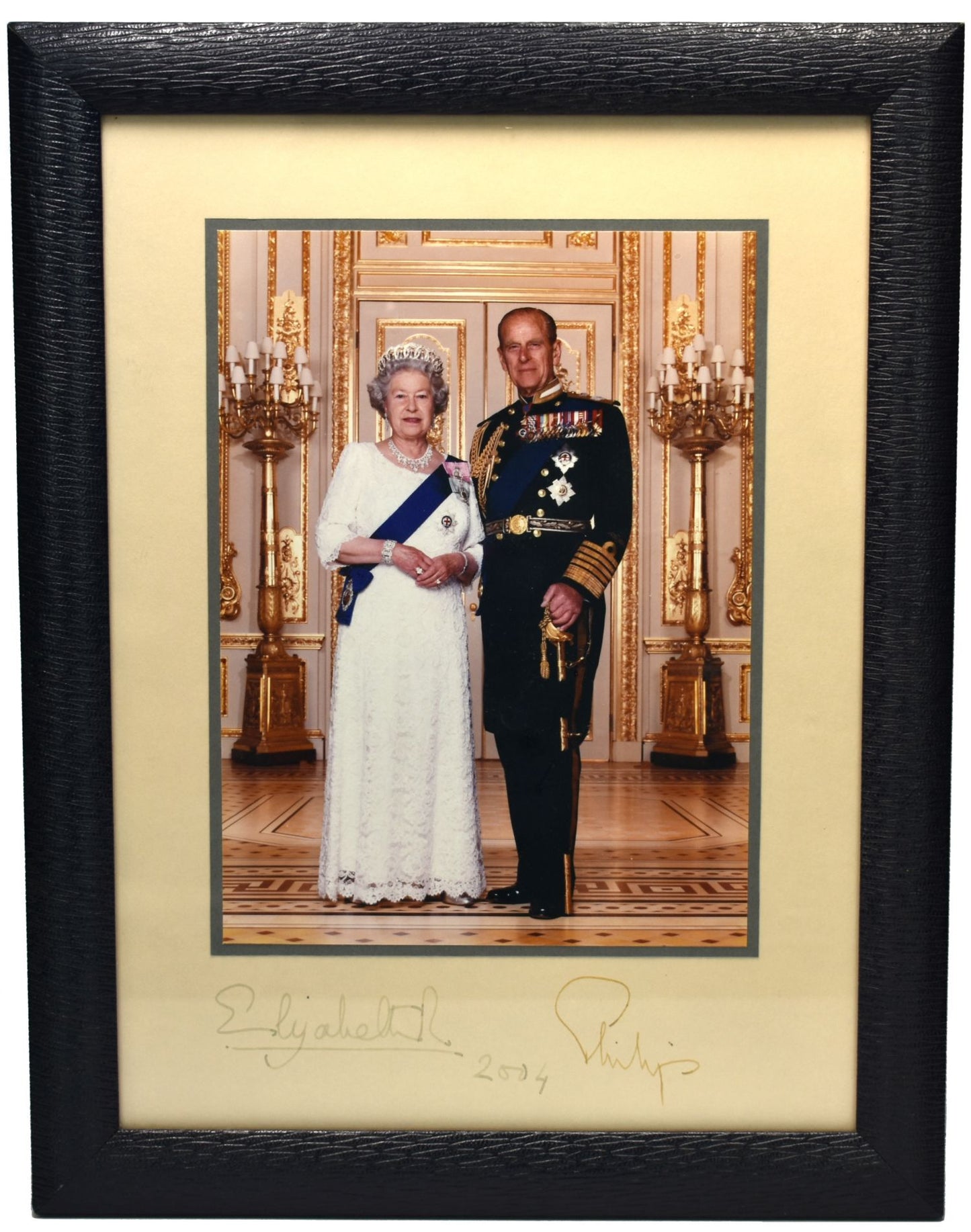 HM The Queen and The Duke of Edinburgh, 2004 signed Portrait Photograph