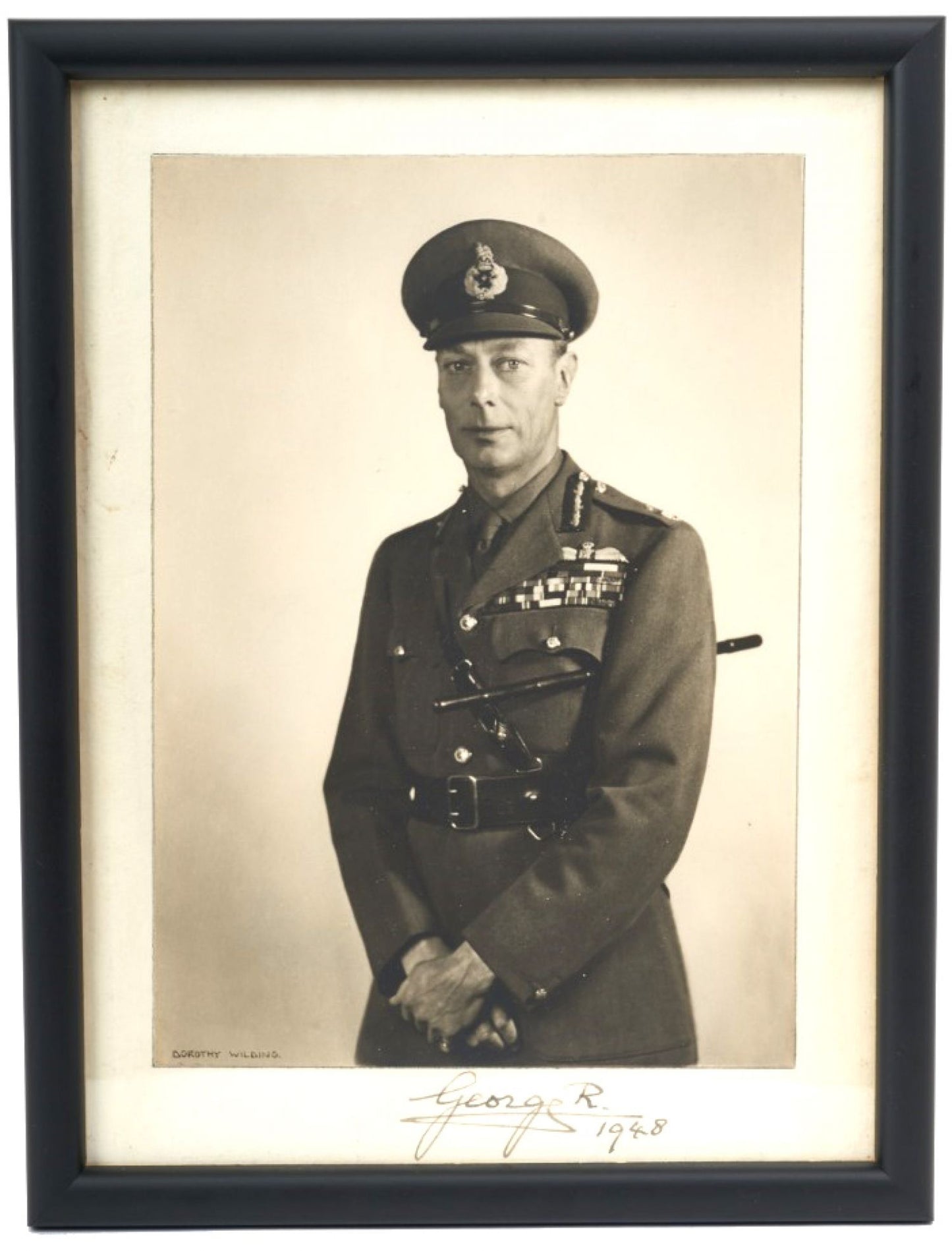 HM George VI, signed portrait photograph, 1948, by Dorothy Wilding