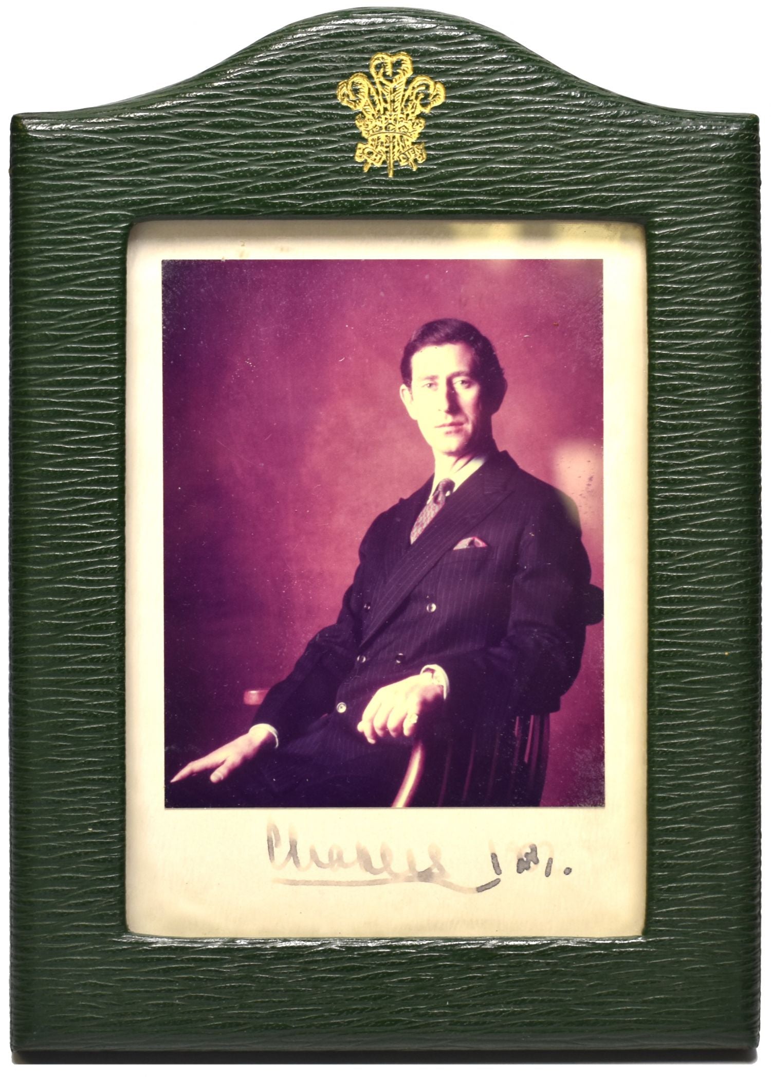 HRH Charles Prince of Wales, signed Portrait photograph, 1987, by Andrew Soohs
