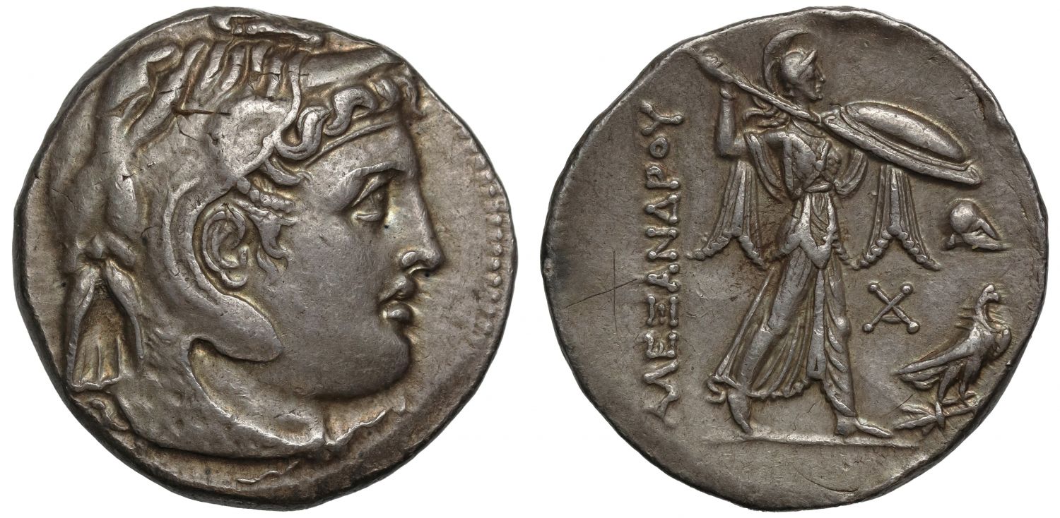 Ptolemaic Egypt, Ptolemy I, Tetradrachm with portrait of Alexander the Great.