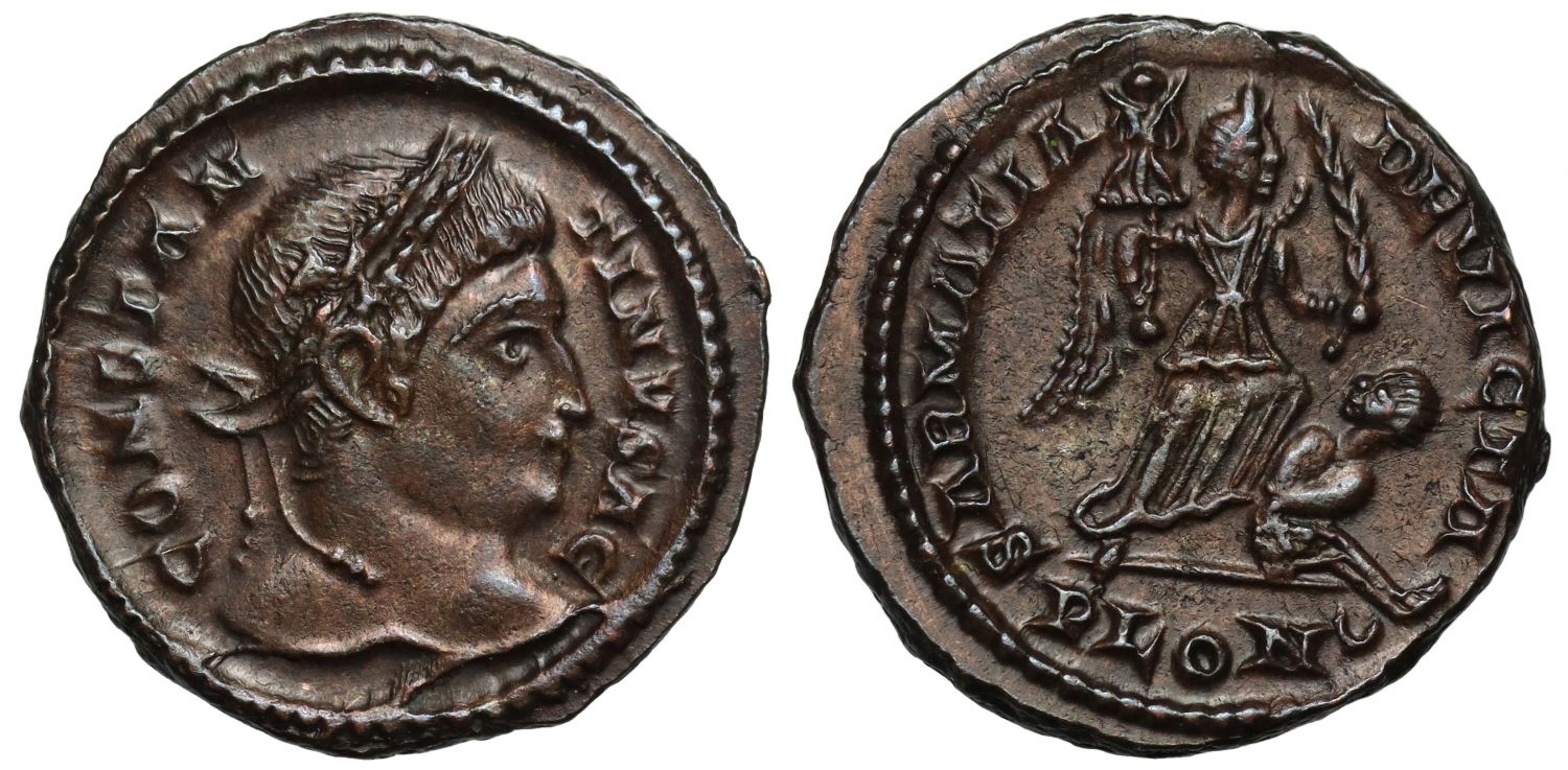 Constantine I, Follis, Sarmatia Devicta, one of the most important events in the life of Constantine, Mint of London.