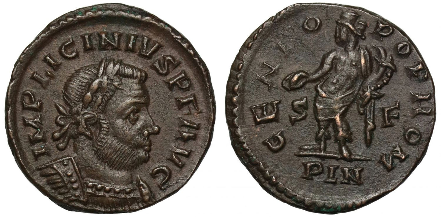 Romano-British Interest, Licinius, Follis, London.