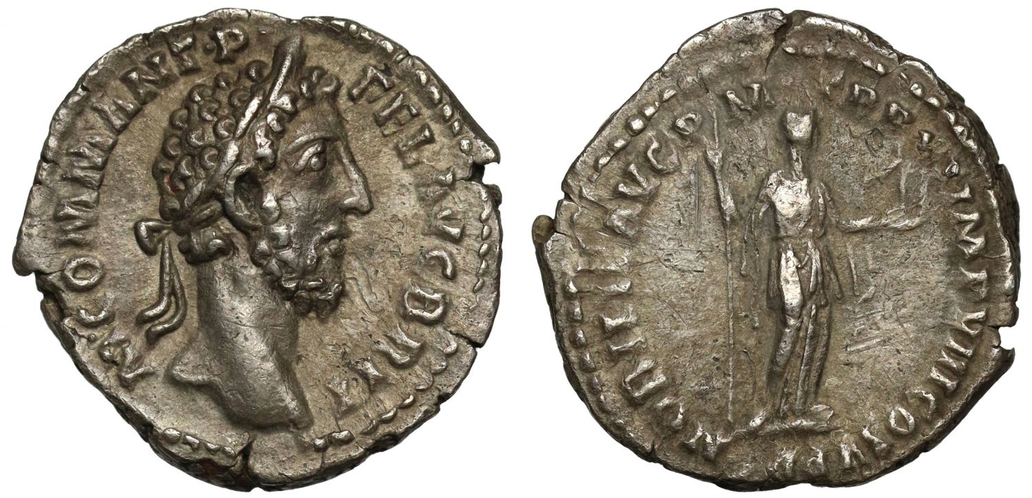 Commodus, Silver Denarius, AVG BRIT legend, Nobilitas.