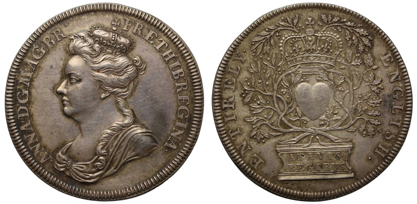 Accession of Queen Anne, 1702, Silver Medal, ENTIRELY ENGLISH.