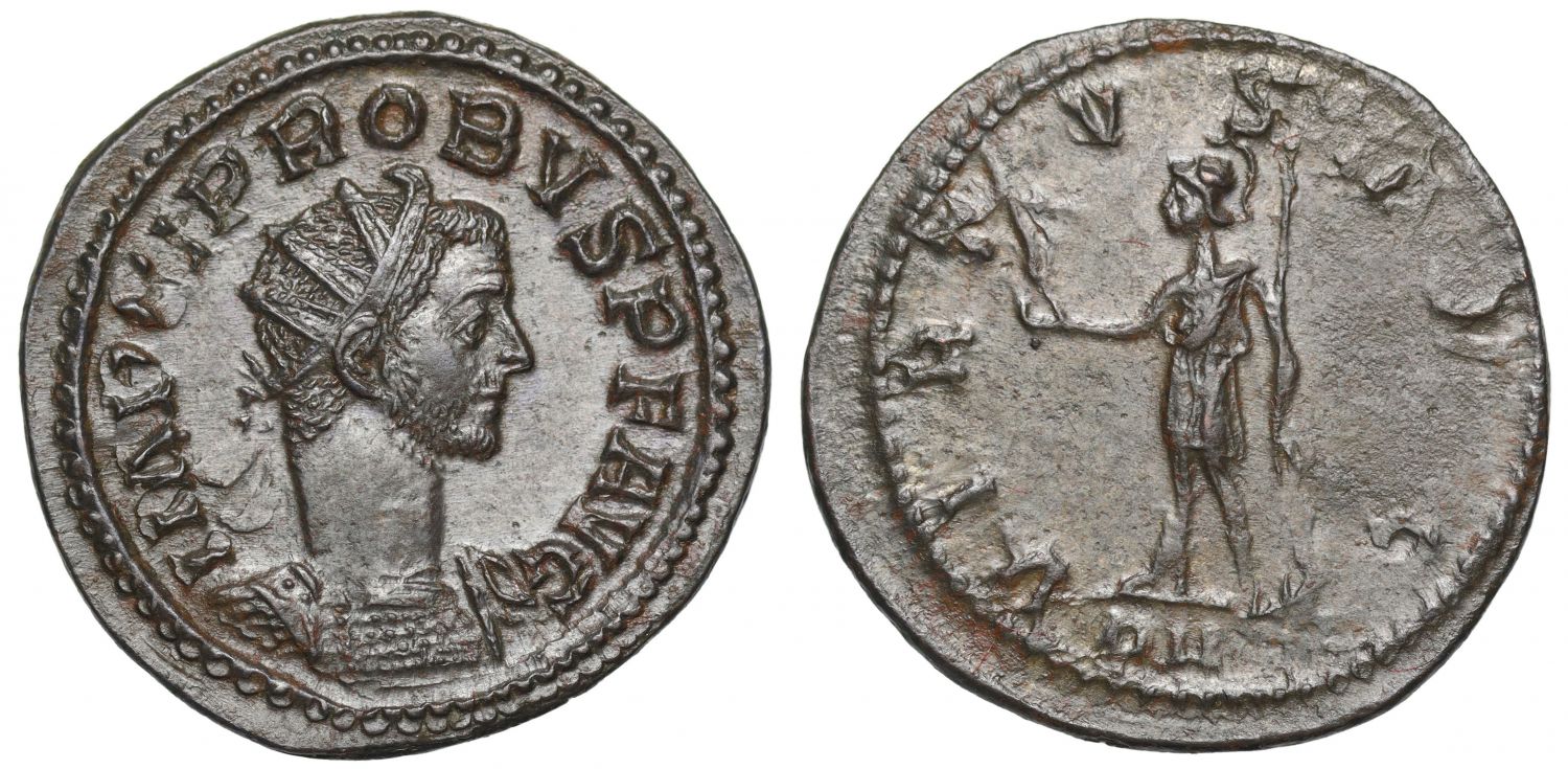 Probus (AD 276-282), Æ Antoninianus, Virtus.