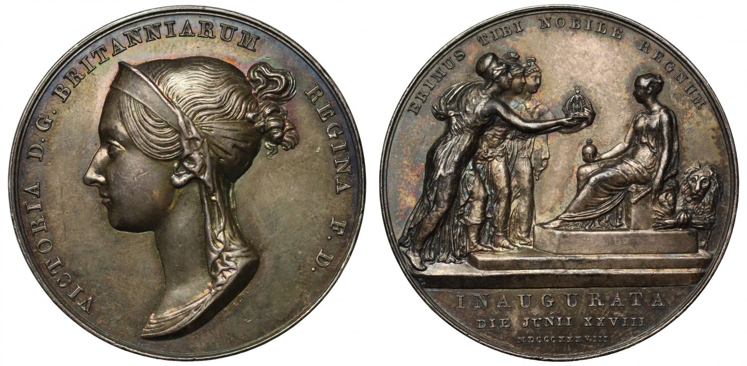 Coronation of Victoria, 1838, silver medal.