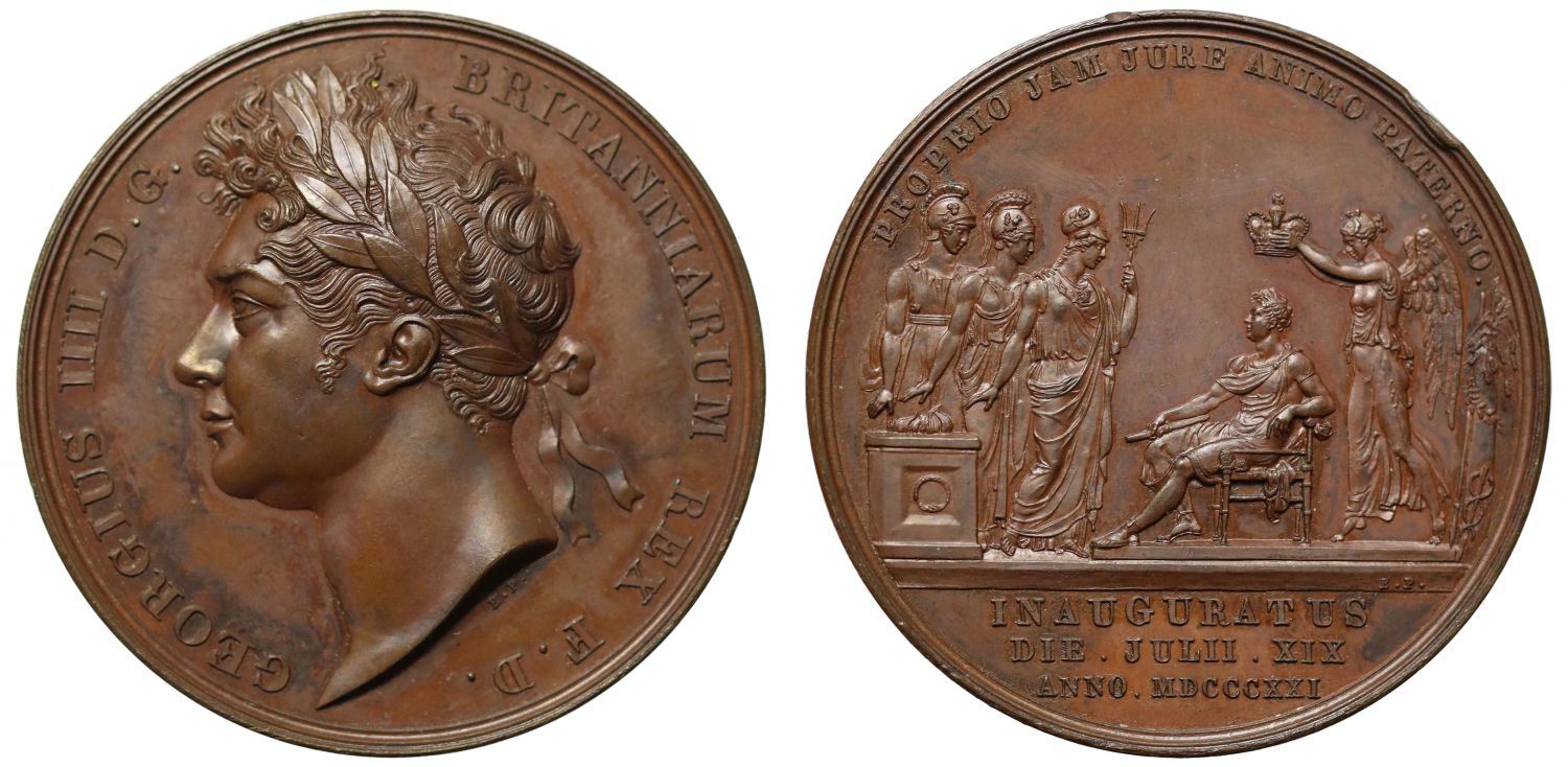 Coronation of George IV, 1821, Bronze Medal.