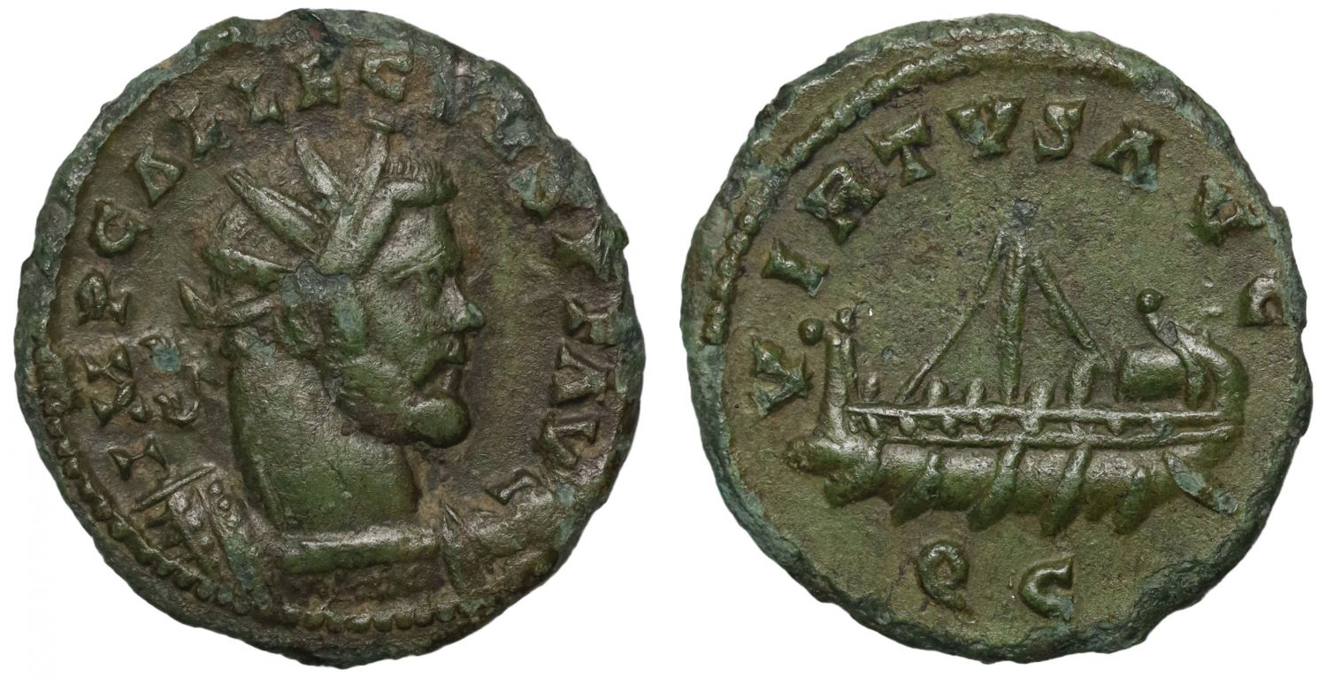 Romano-British Interest, Allectus, Æ Quinarius.