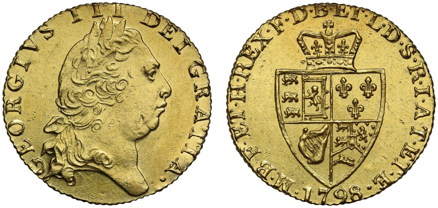 George III 1798 Guinea Spade reverse, 5th head