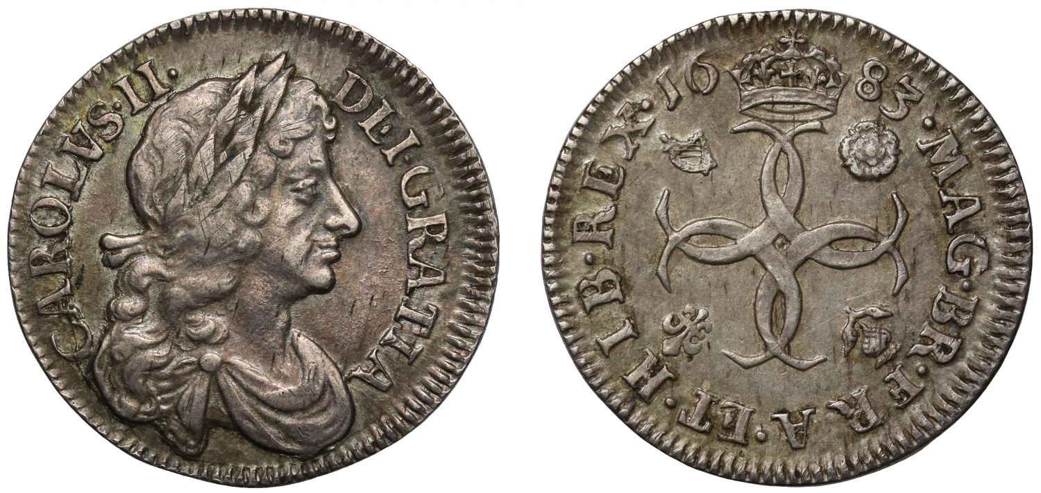Charles II 1683 silver Fourpence