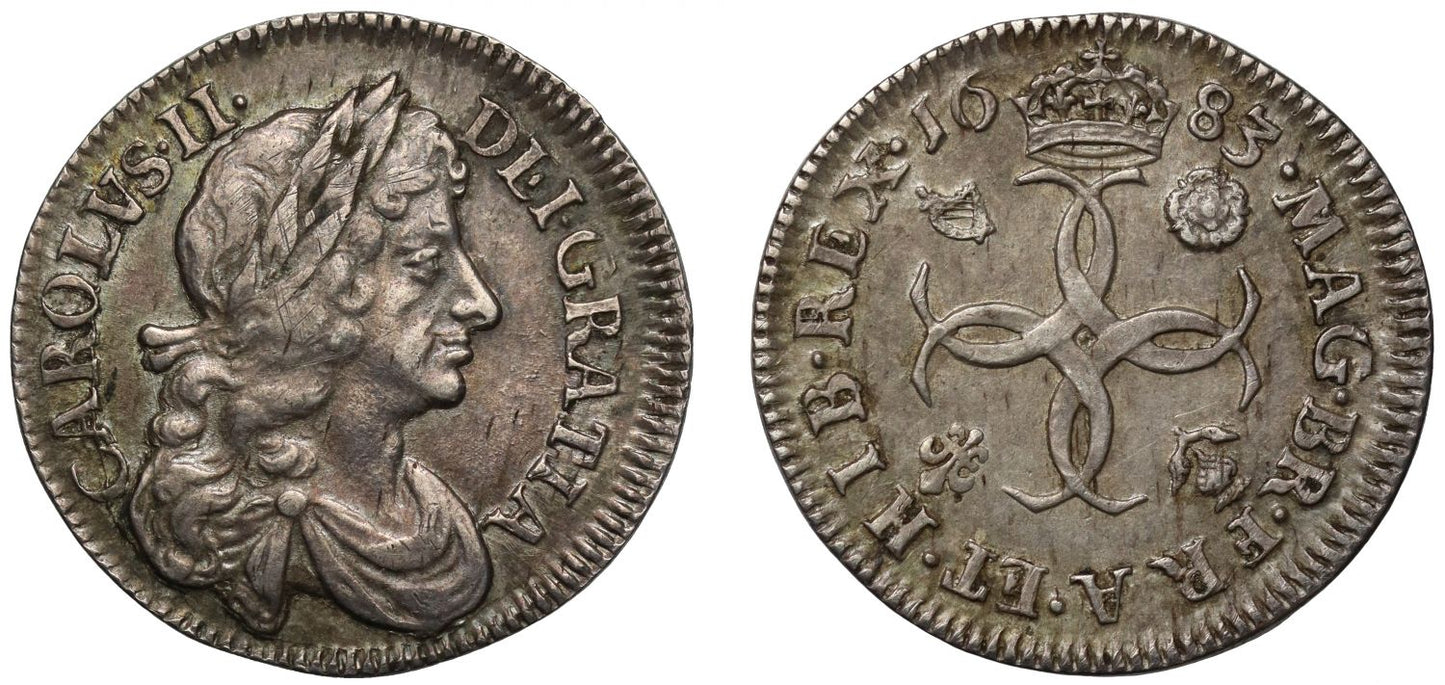 Charles II 1683 silver Fourpence