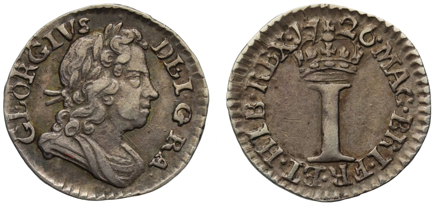 George I 1726 silver Penny