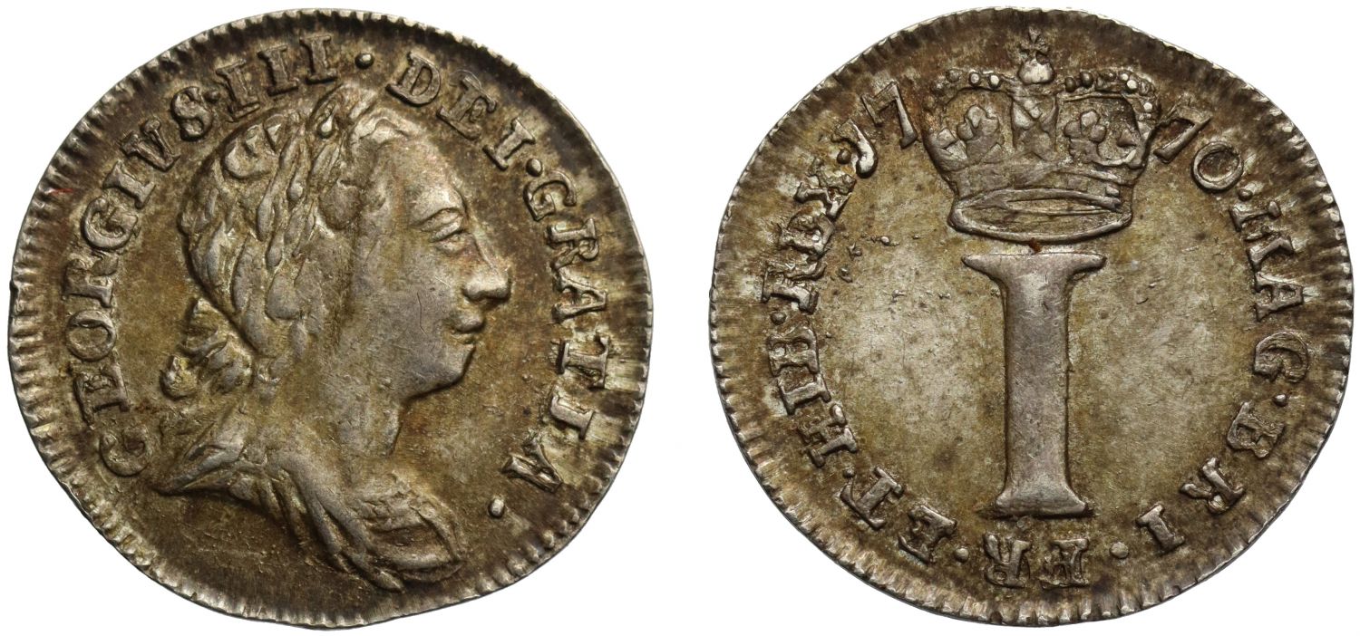 George III 1770 silver Penny