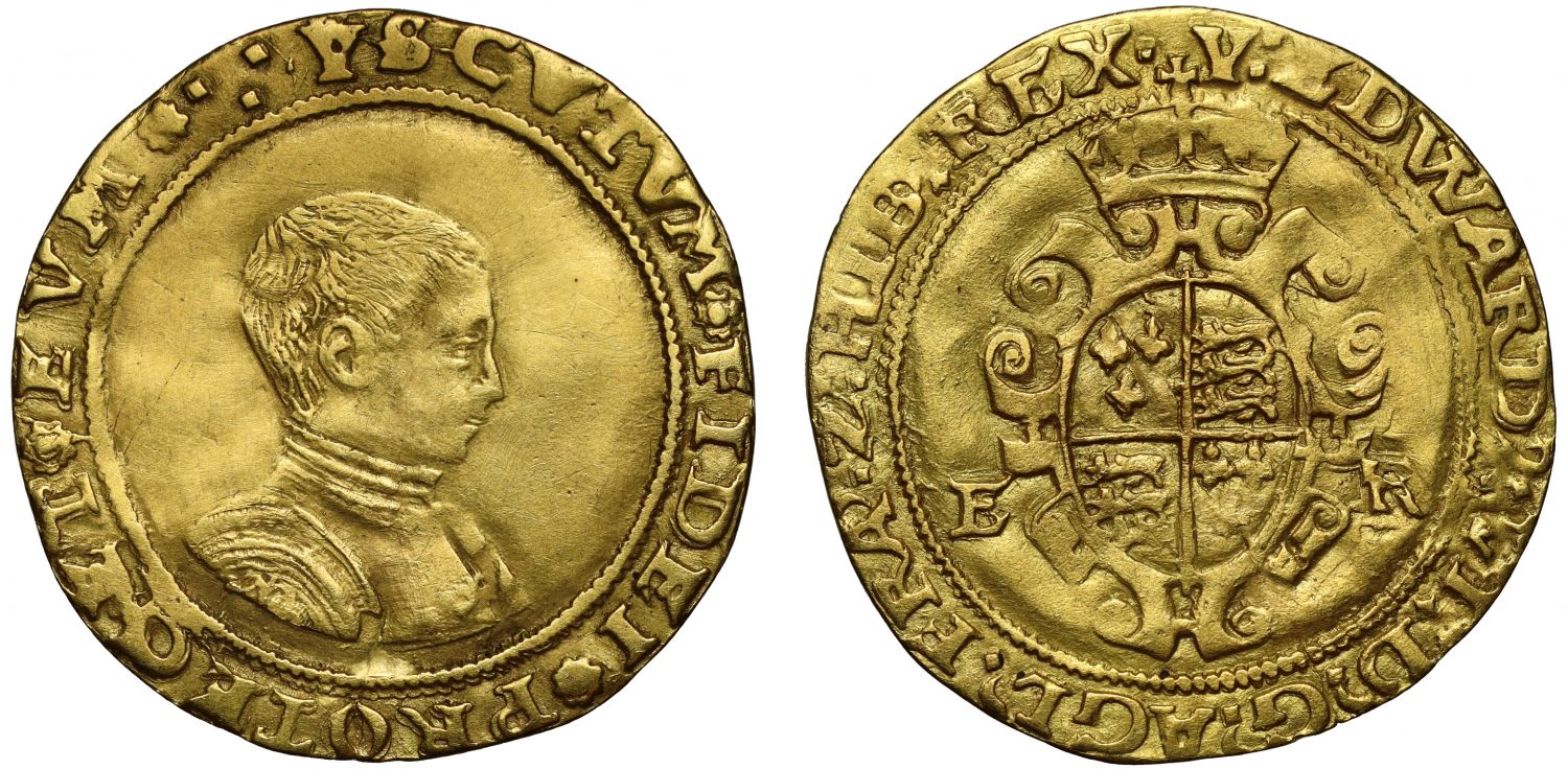 Edward VI Half-Sovereign, Second period, initial mark Y, Southwark Mint