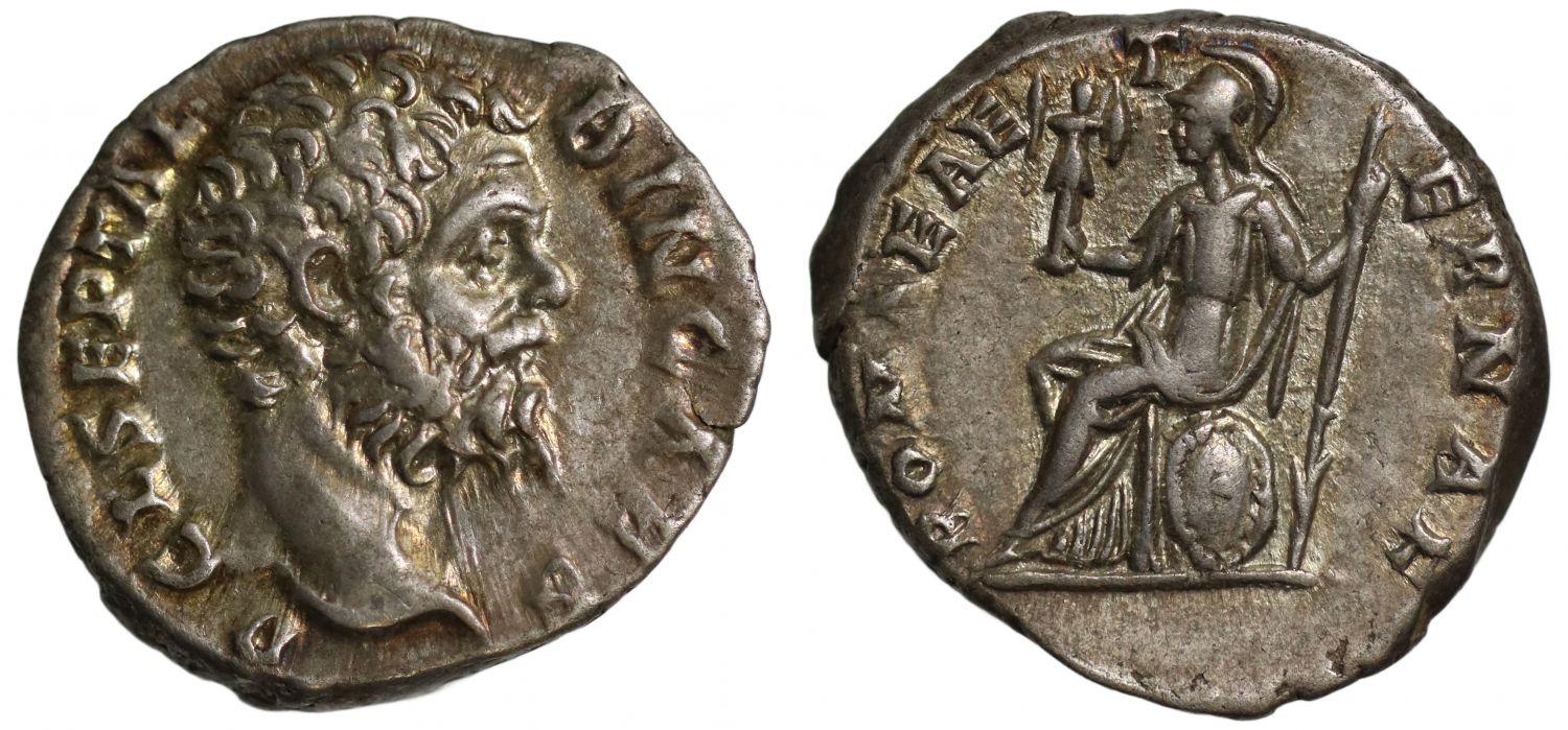 Romano-British Interest - Clodius Albinus, Silver Denarius, Roma.