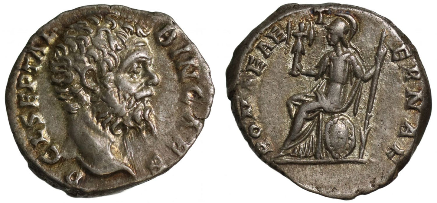 Romano-British Interest - Clodius Albinus, Silver Denarius, Roma.