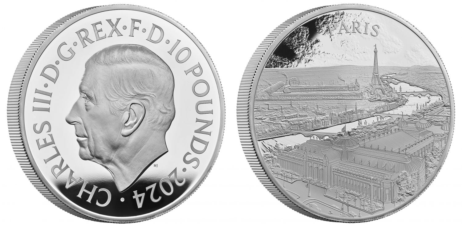* Charles III 2024 silver proof 5oz Paris City Views