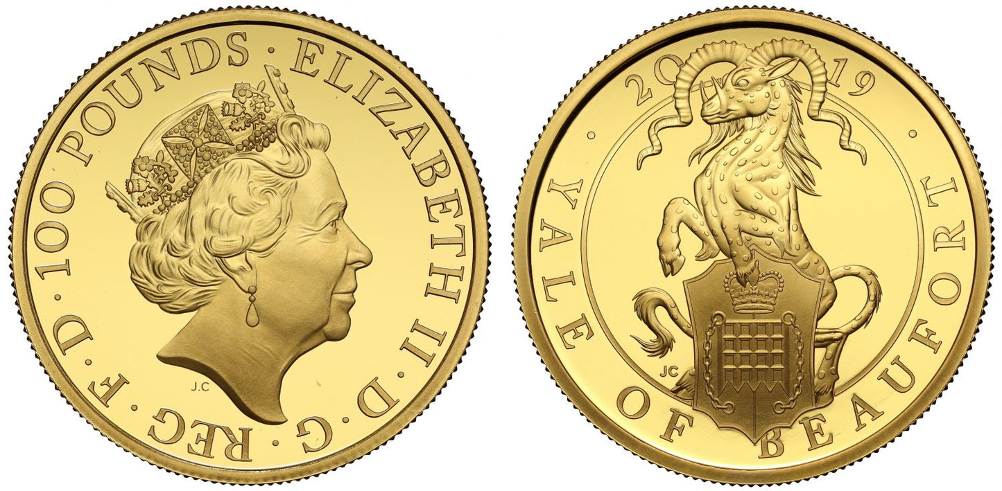 Elizabeth II 2019 gold proof 1oz QB Yale of Beaufort