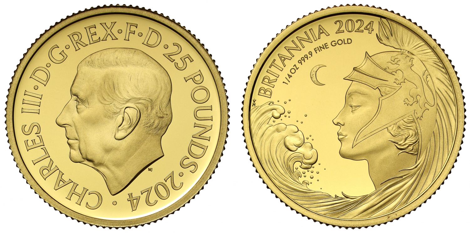 * Charles III 2024 gold proof 1/4oz Britannia