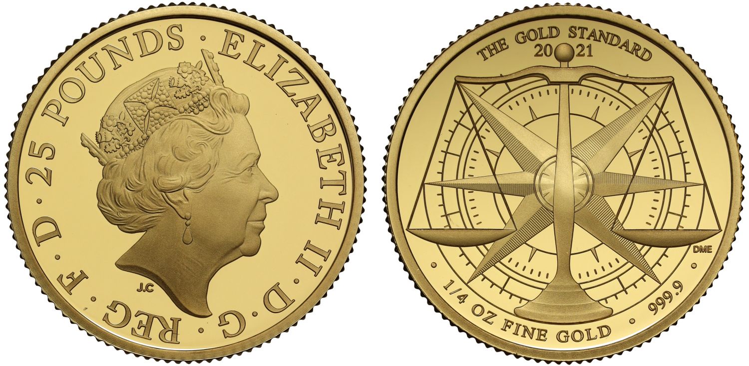 Elizabeth II 2021 gold proof 1/4oz Gold Standard