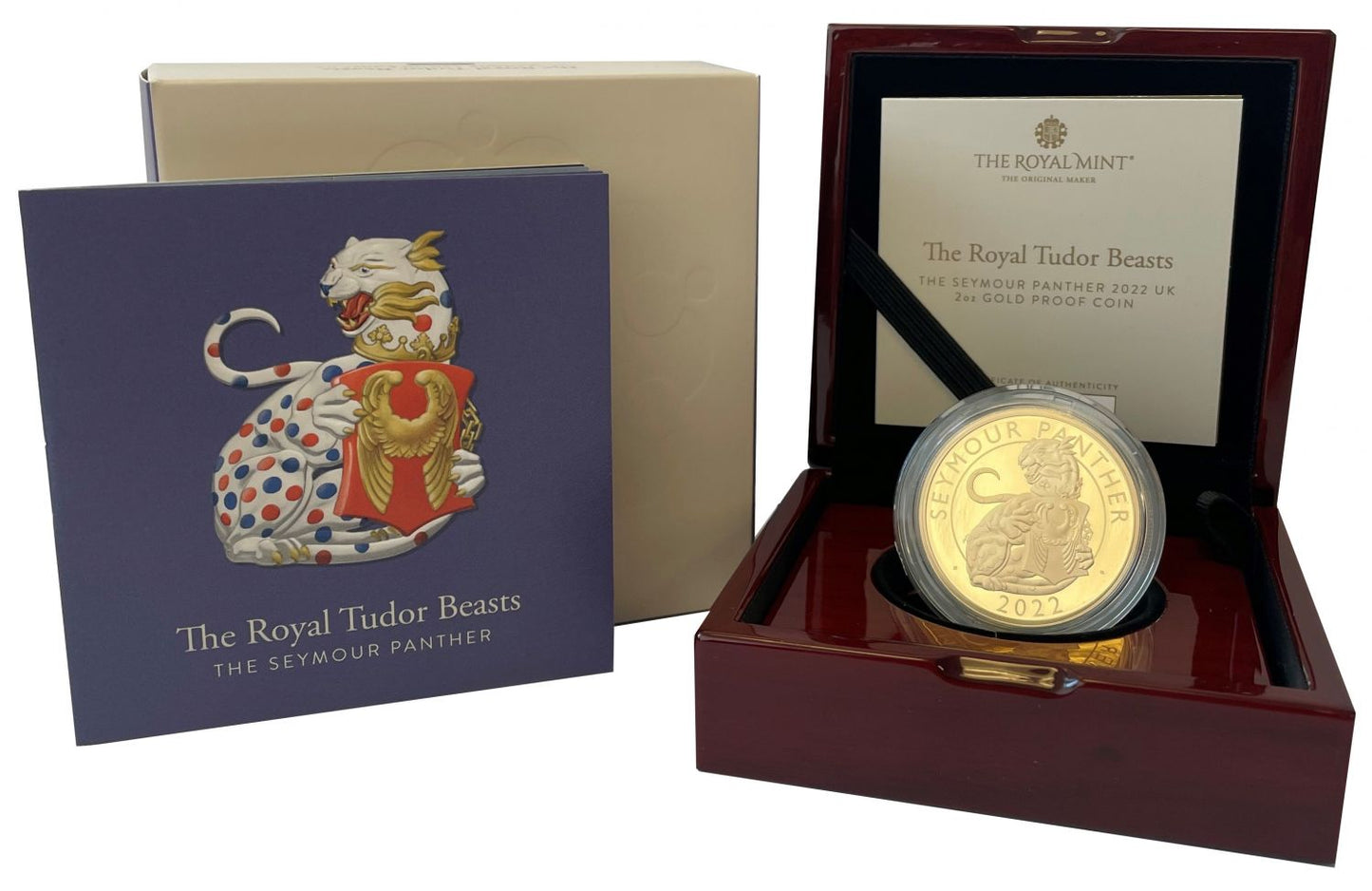 Elizabeth II 2022 gold proof 2oz TB Seymour Panther