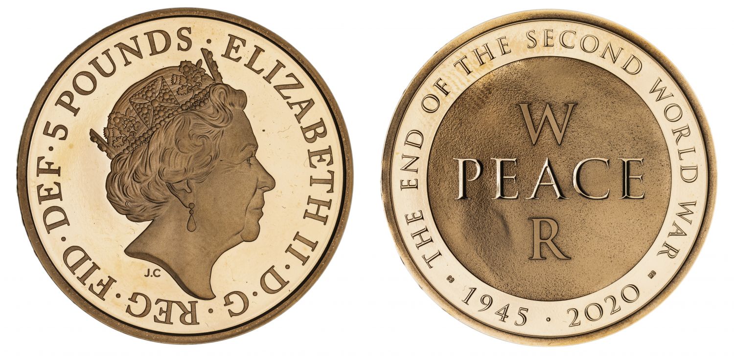 Elizabeth II 2020 proof Five-Pounds End of WWII