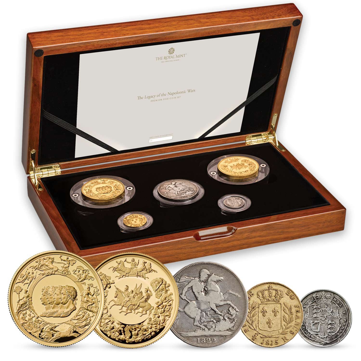 Charles III Legacy of the Napoleonic war five coin Set