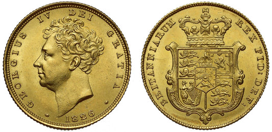 George IV 1826 Sovereign, NGC MS64 - second finest graded