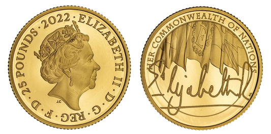 Elizabeth II 2022 gold proof 1/4oz The Queen's Reign Commonwealth