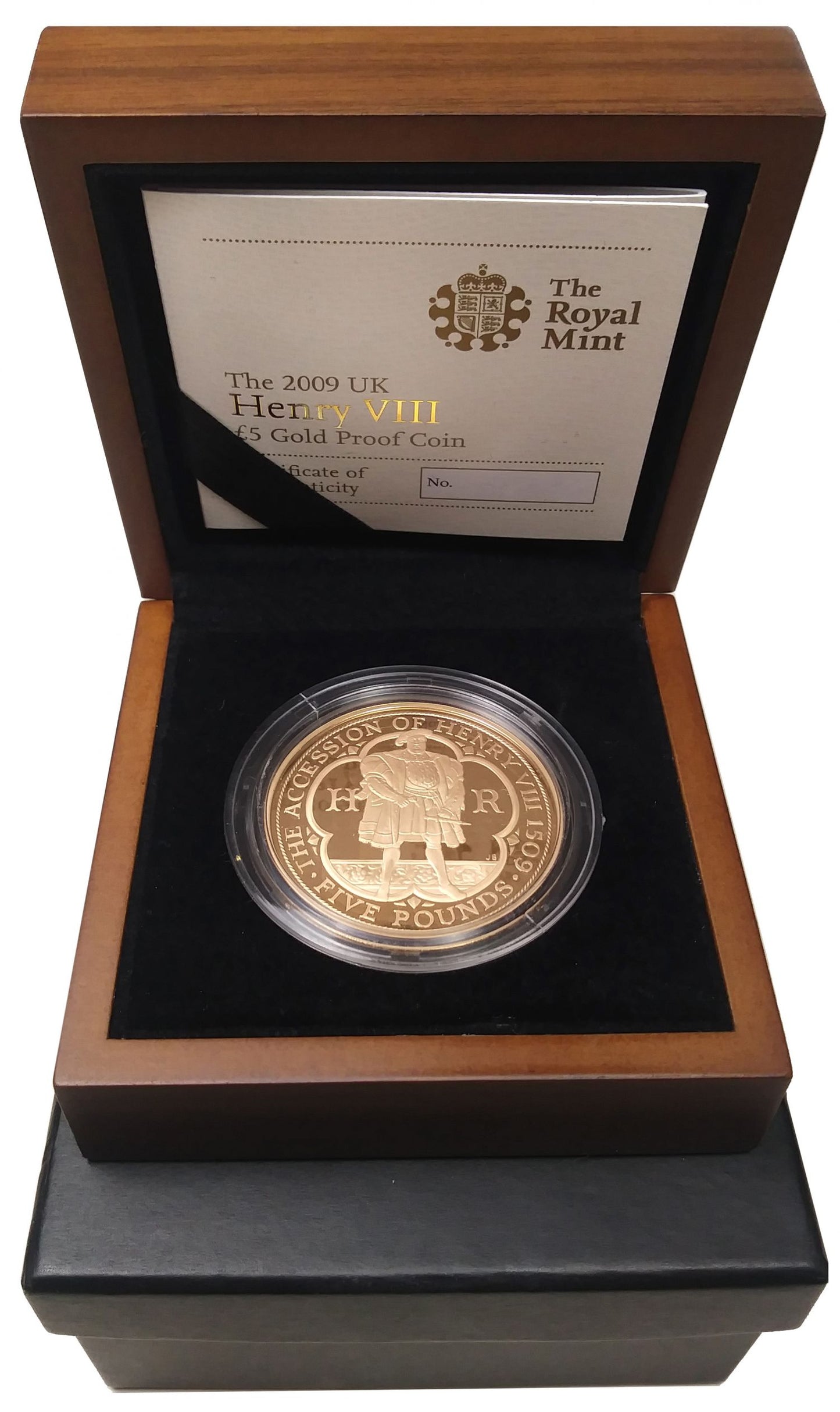 Elizabeth II 2009 proof Five-Pounds Henry VIII
