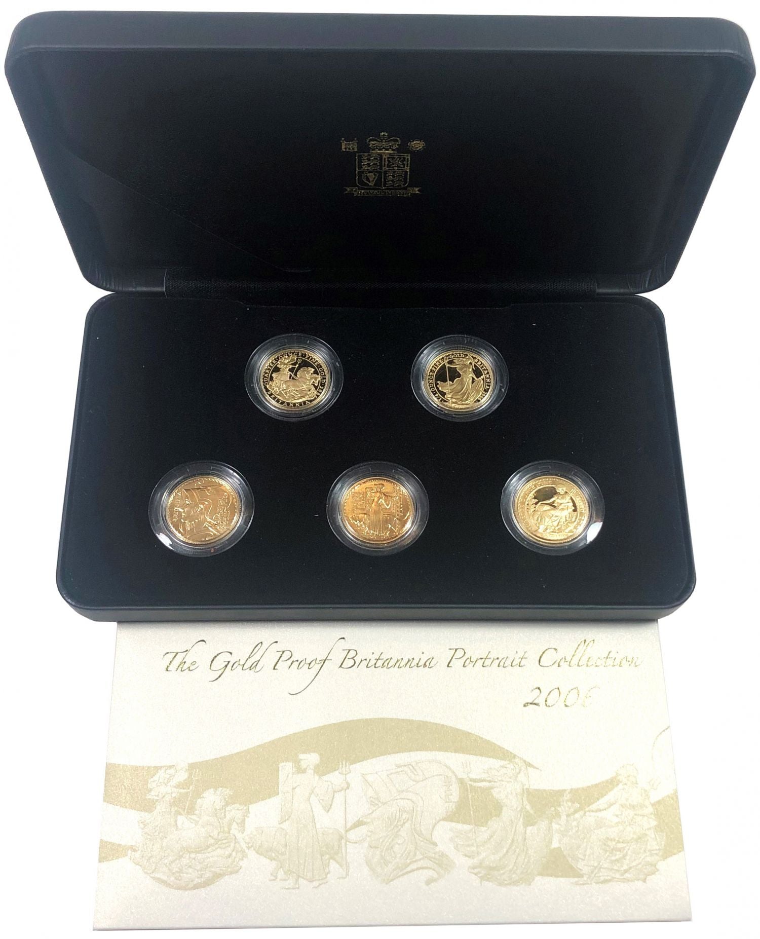 * Elizabeth II 2006 5-coin gold proof Set Britannia Portraits