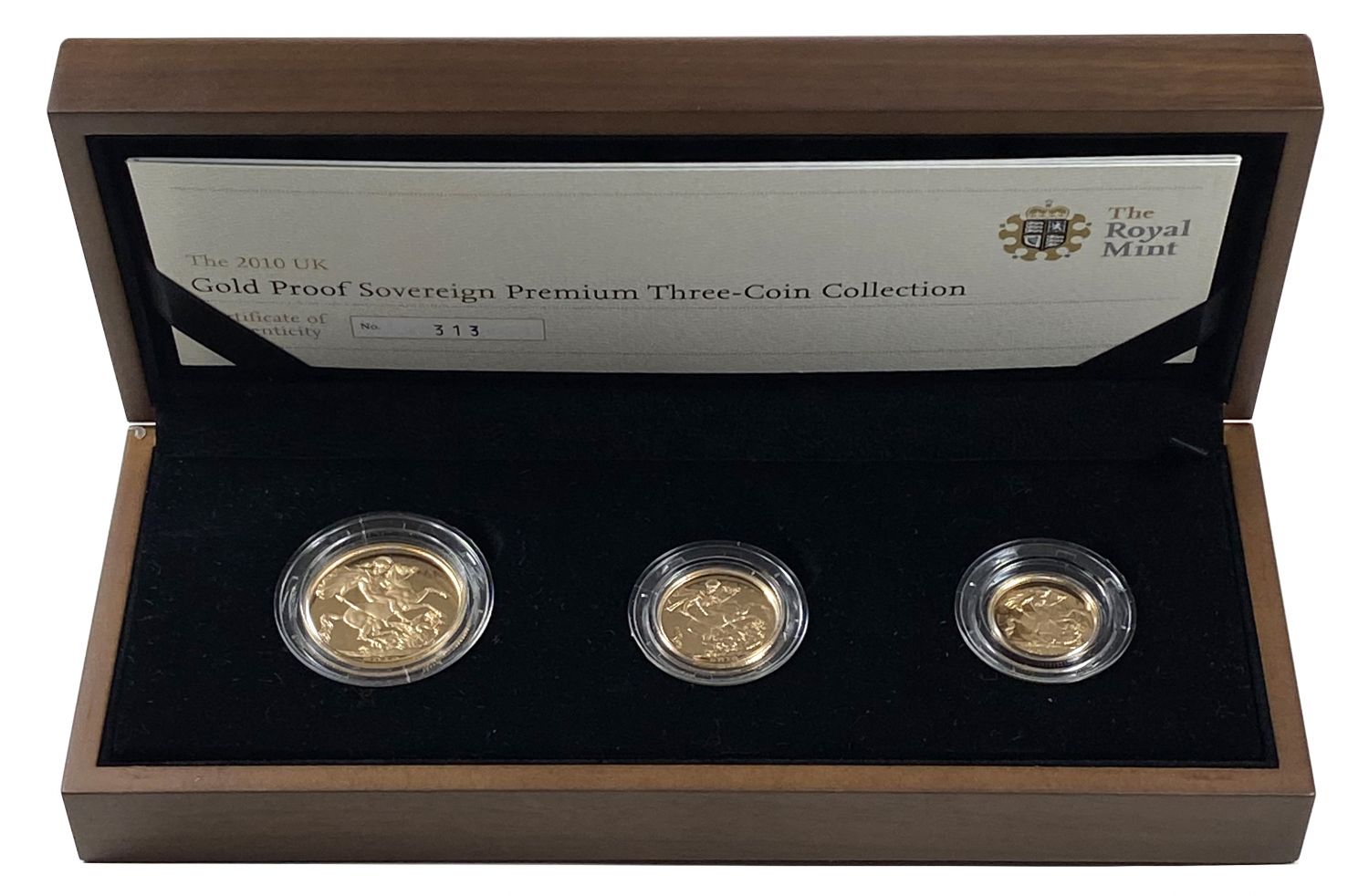Elizabeth II 2010 3-coin Premium proof Set