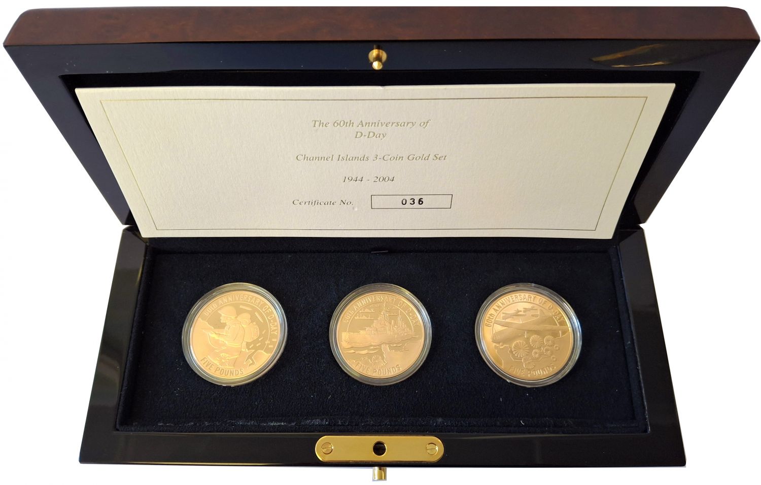 * Elizabeth II 2004 3-coin Gold Set 60th Anniversary of D-Day