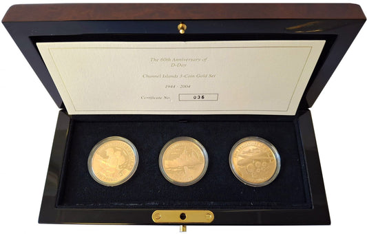 * Elizabeth II 2004 3-coin Gold Set 60th Anniversary of D-Day