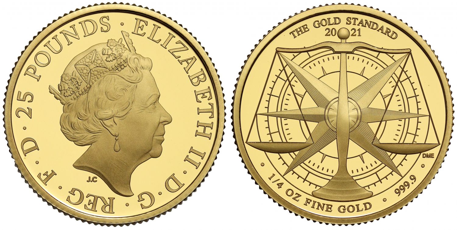 Elizabeth II 2021 gold proof 1/4oz Gold Standard