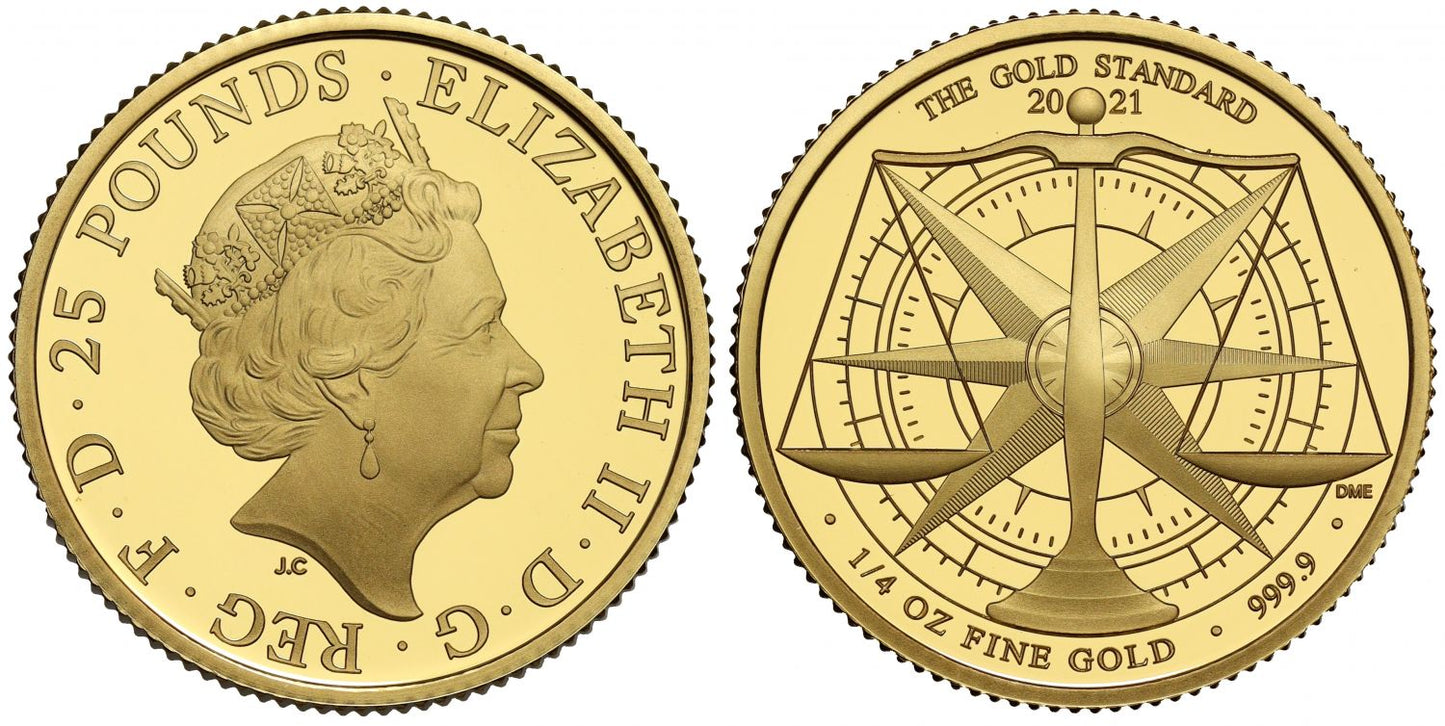 Elizabeth II 2021 gold proof 1/4oz Gold Standard