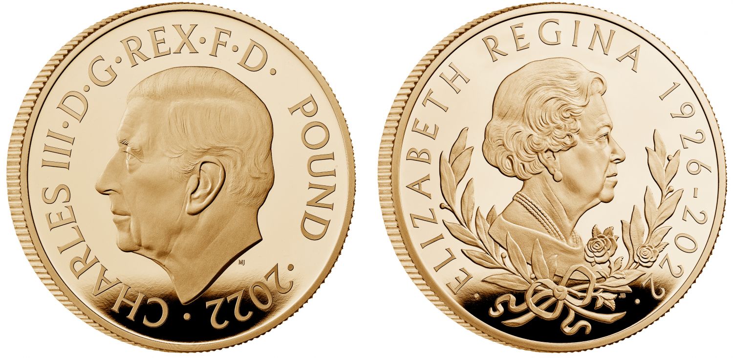 Charles III 2022 gold proof 2oz Memorial Elizabeth II