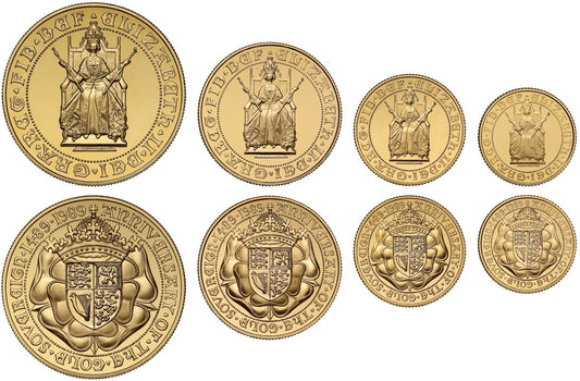Elizabeth II 1989 4-coin gold proof Set PF70 UCAM
