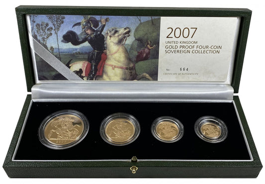 Elizabeth II 2007 4-coin proof Set