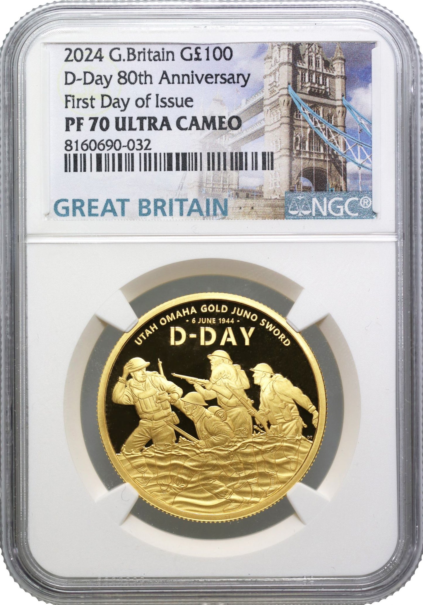 Charles III 2024 proof 1oz D-Day Anniversary PF70 UC FDI