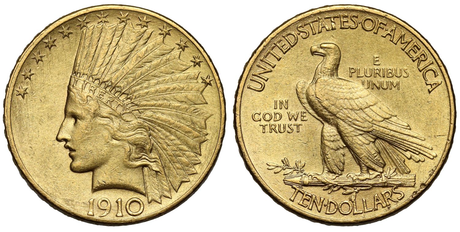 USA gold $10 1910 Philadelphia