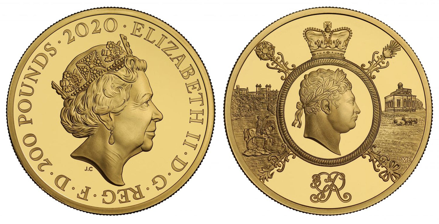 Elizabeth II 2020 PF70 gold 2oz Celebration of George III