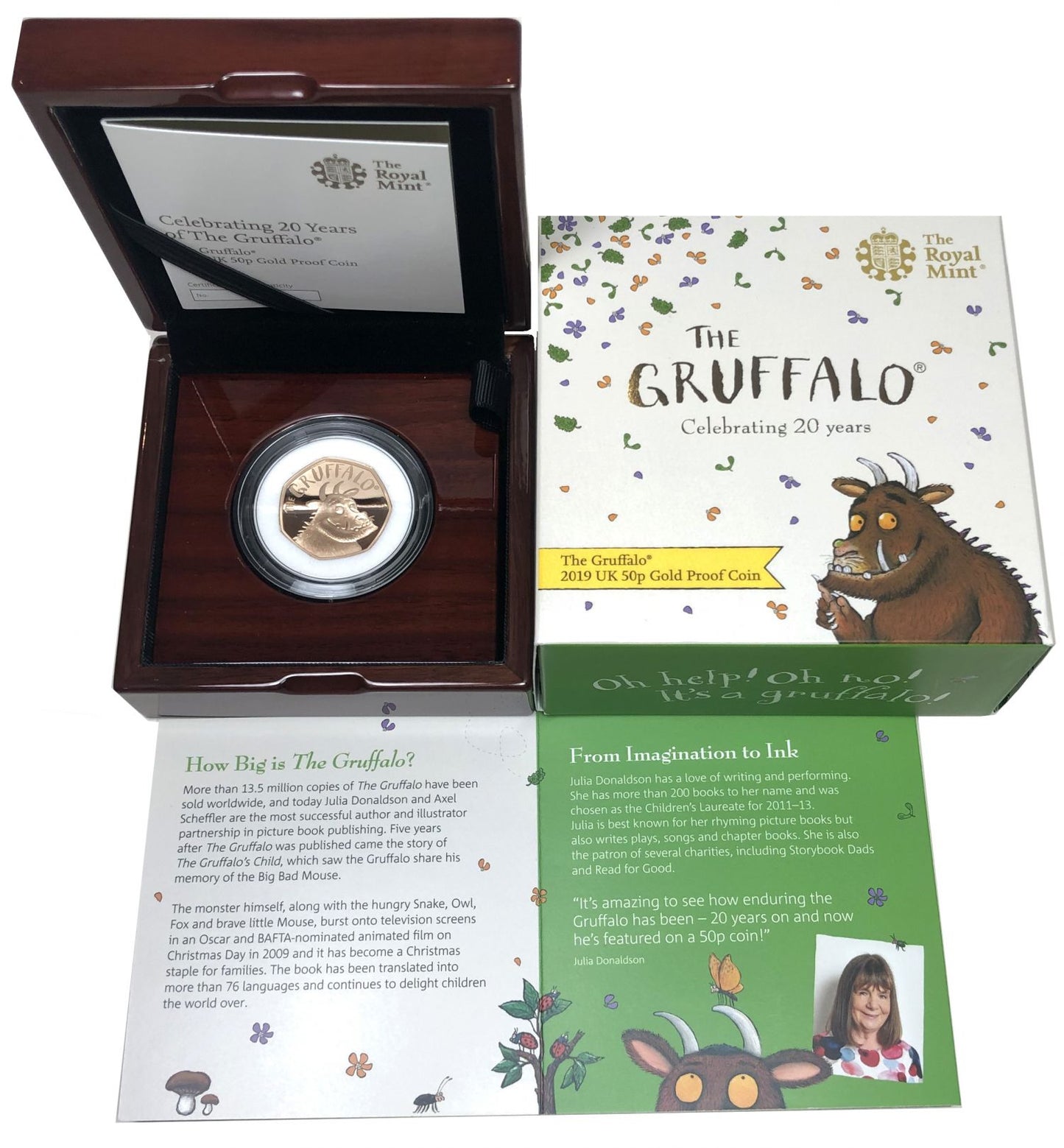 Elizabeth II 2019 gold proof 50p Gruffalo