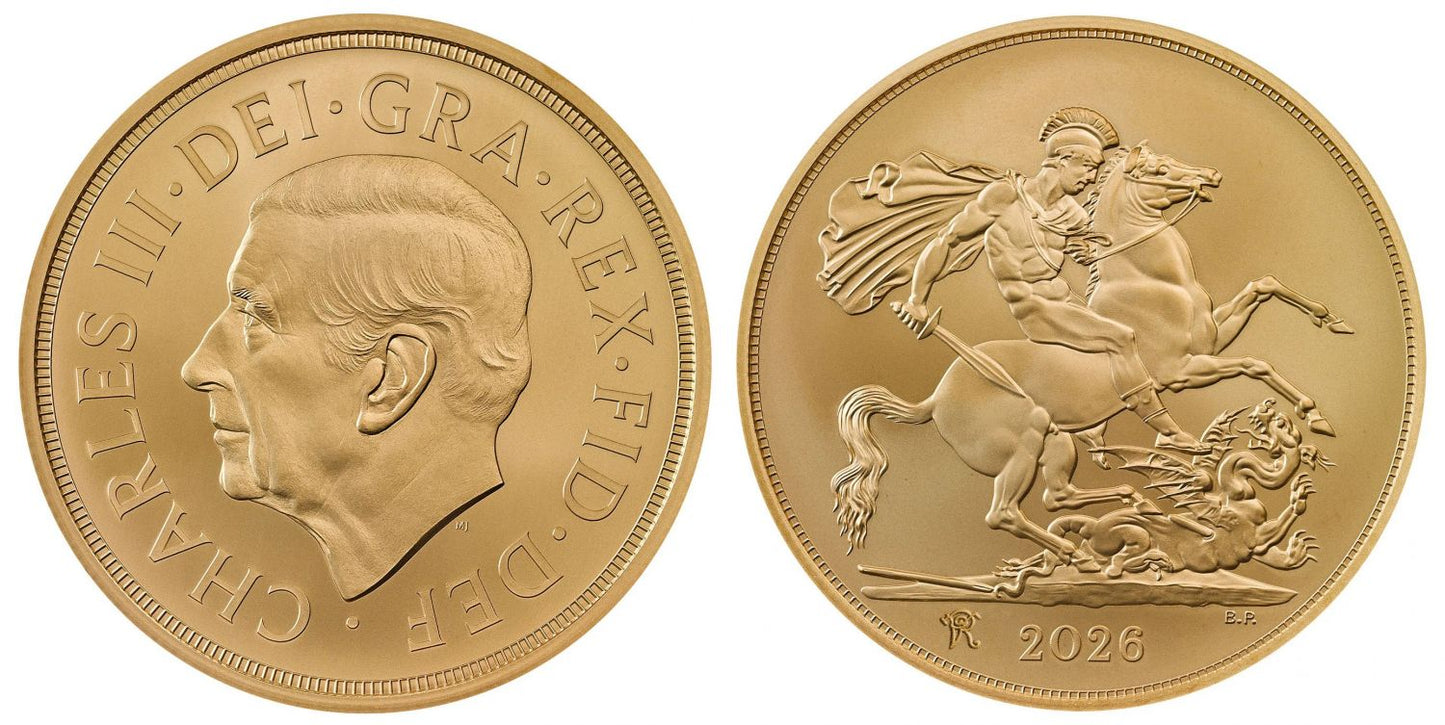 * Charles III 2026 gold SOTD sovereign, Queen Victoria