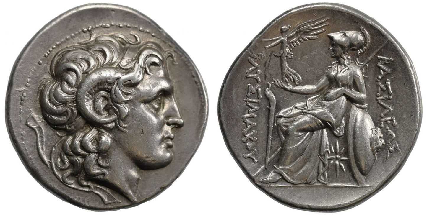 Kingdom of Thrace, Lysimachos, Silver Tetradrachm, Lampsakos.