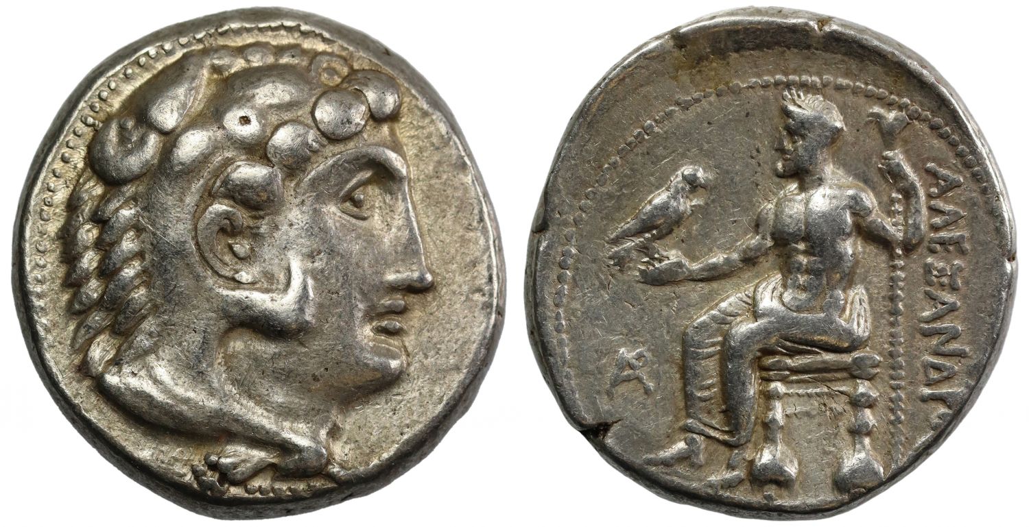 Kings of Macedon, Alexander III, the Great, Lifetime Issue Silver Tetradrachm.