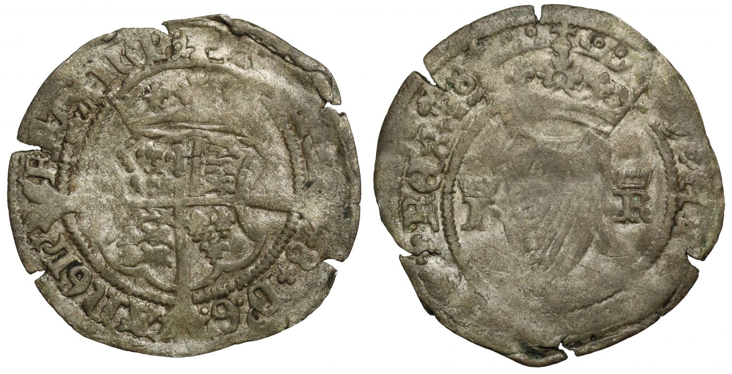 Ireland, Henry VIII Sixpenny Groat, 6th Harp issue, Regnal date of year 38 of reign