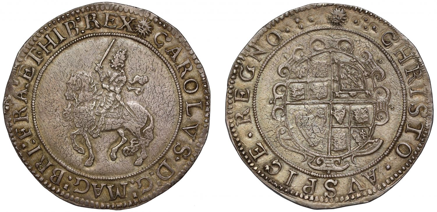 Charles I Crown, Tower mint under Parliament Type 4, AU53