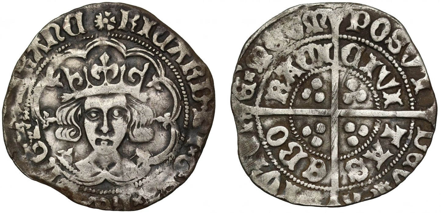 Richard III Groat, York, mm. sun and rose